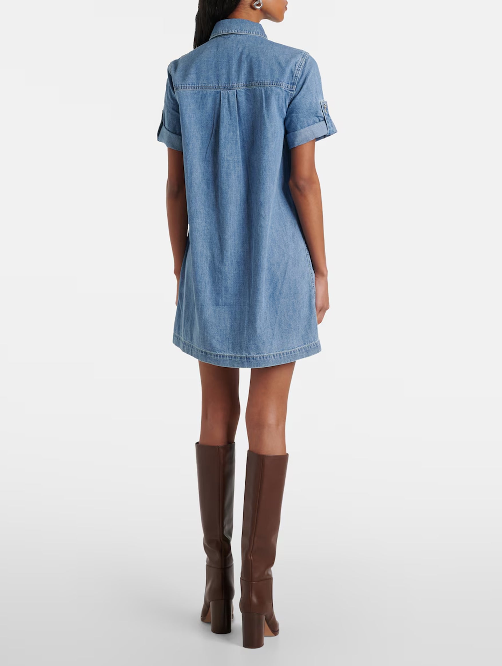 Warren Mini Shirtdress in Starlight