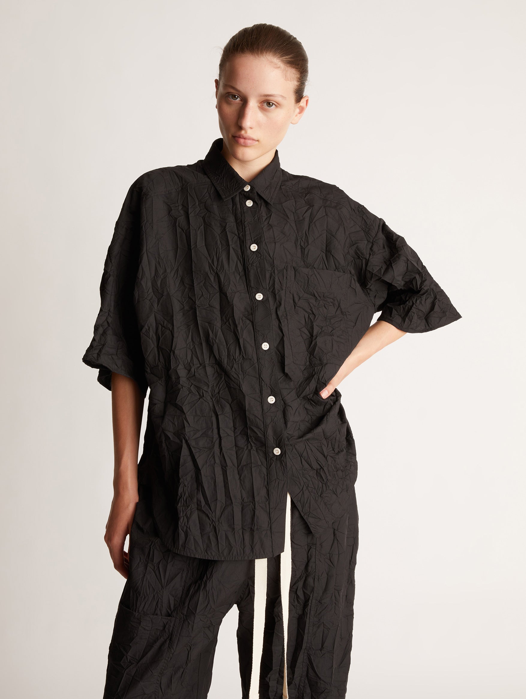 Weber Short Sleeve Shirt in Black