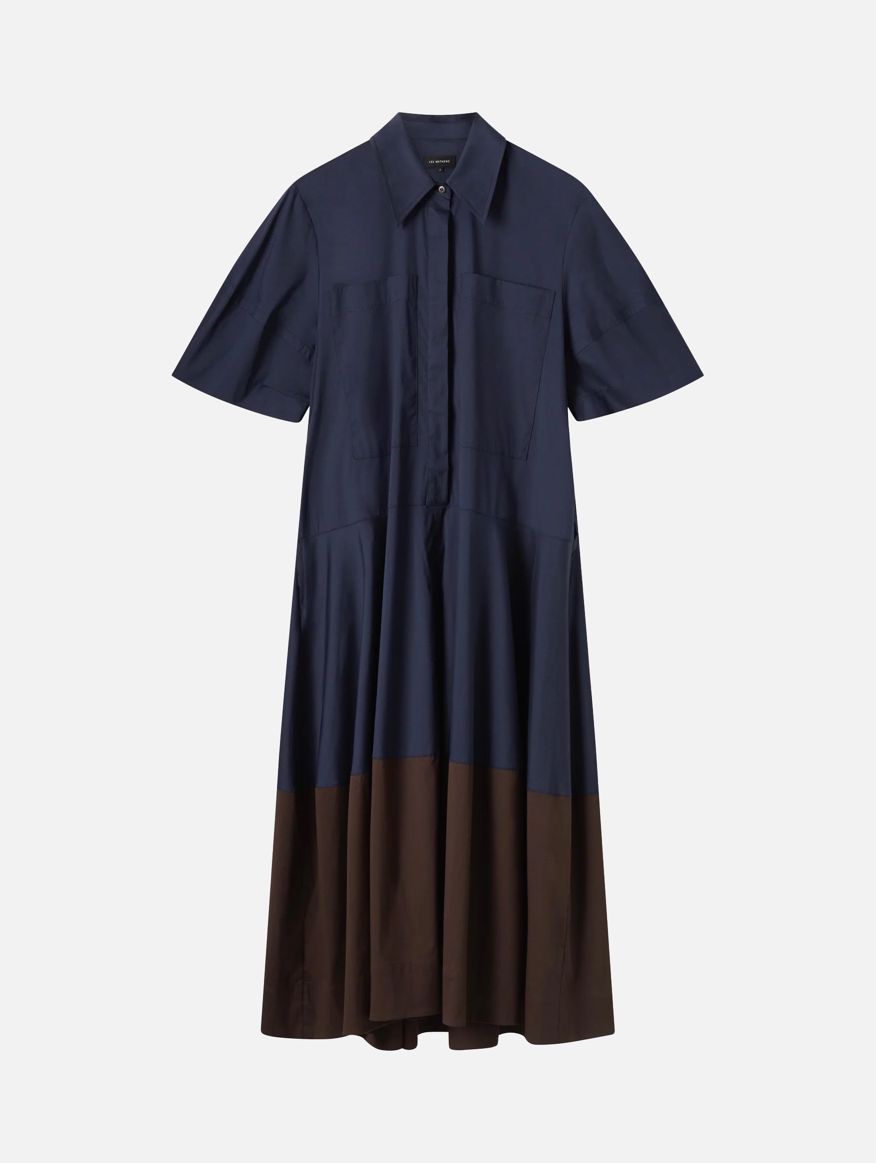 Wendy Shirt Dress in Navy