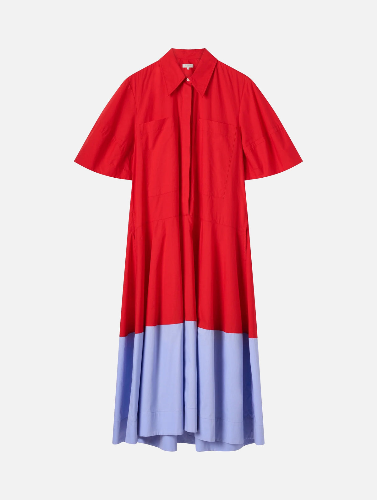 Wendy Shirt Dress in Ruby