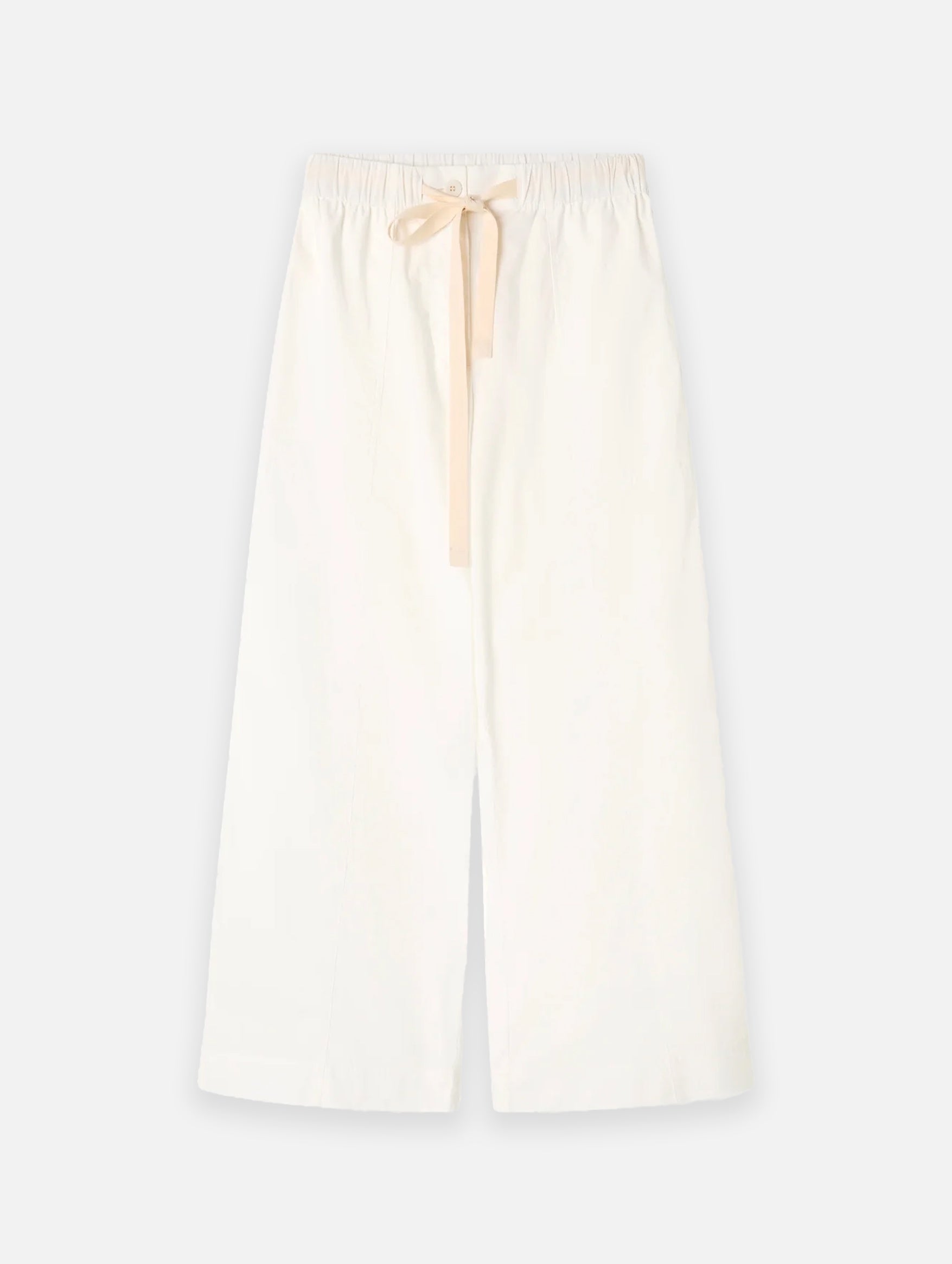 LM Poplin Wide Leg Pant in Natural