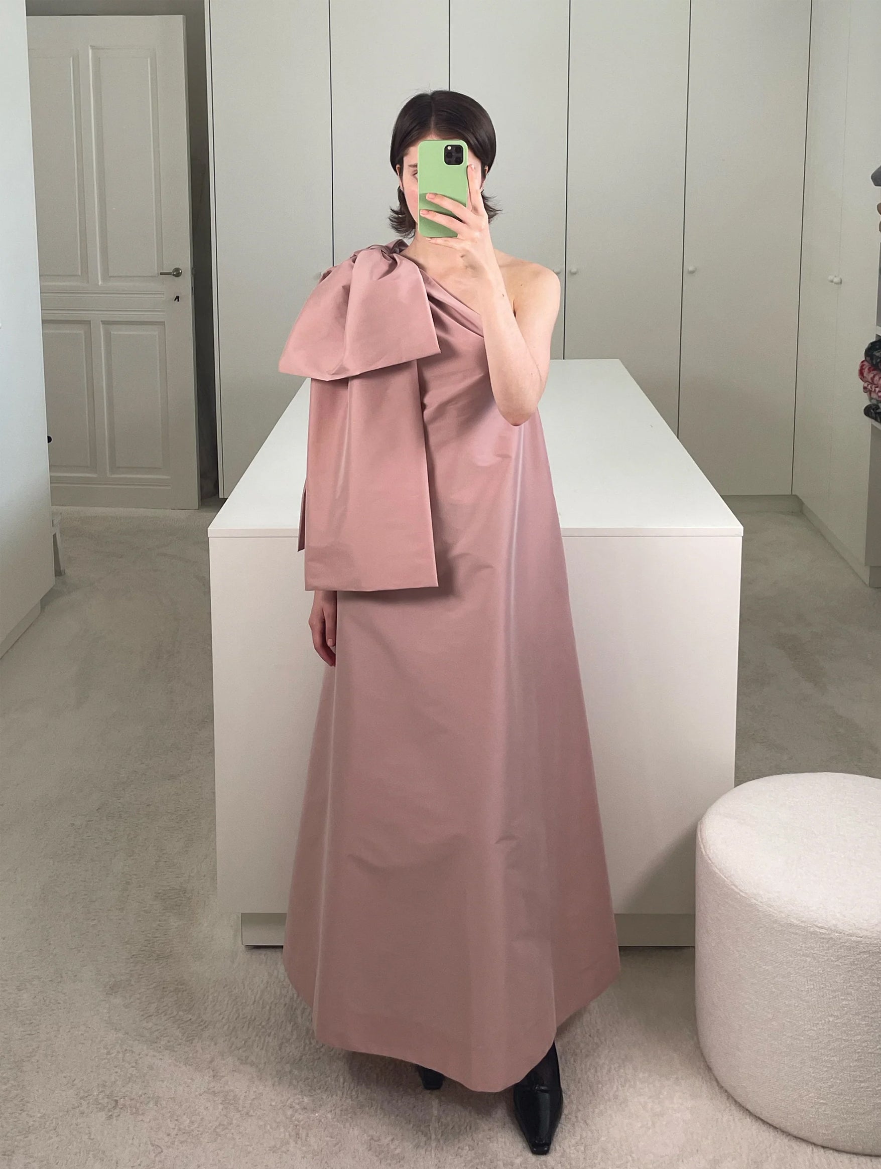 Winnie Midi Dress in Winter Pink
