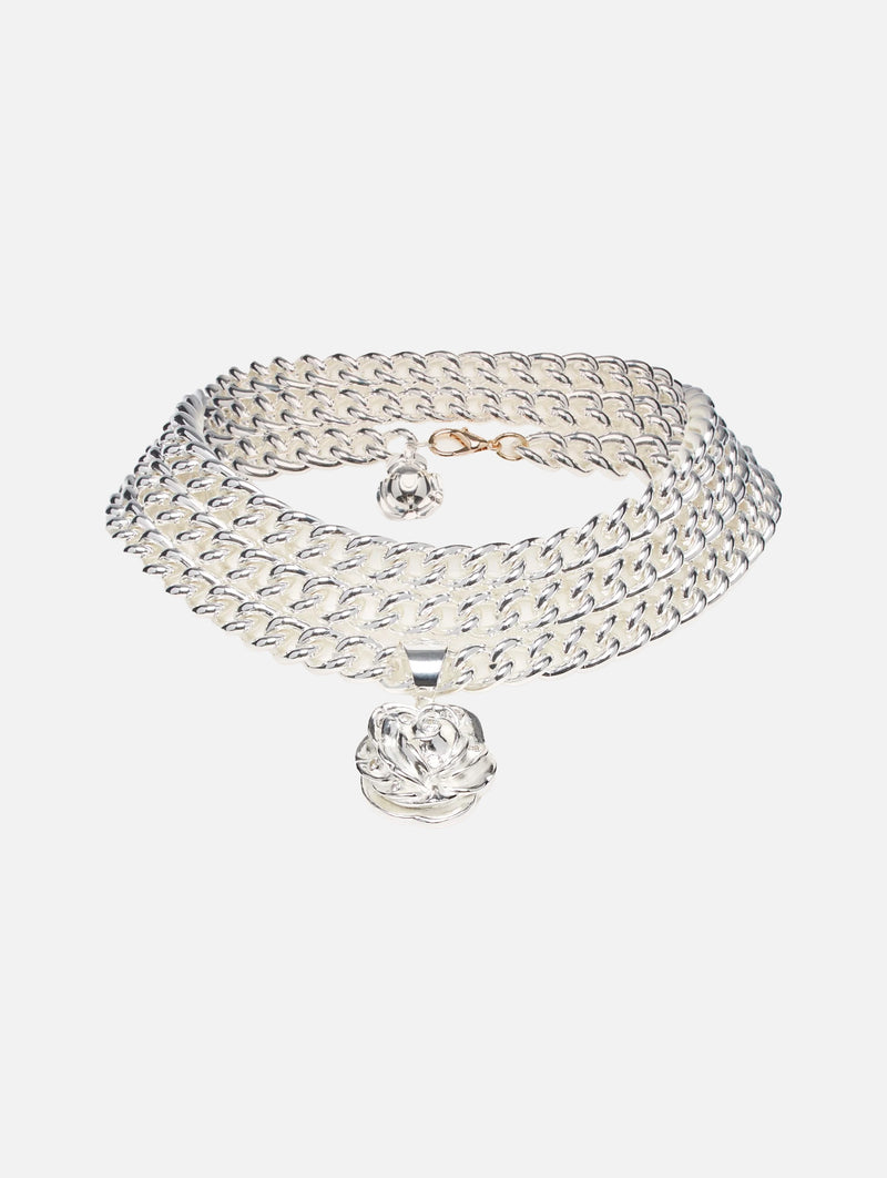 Wrap Necklace in Silver