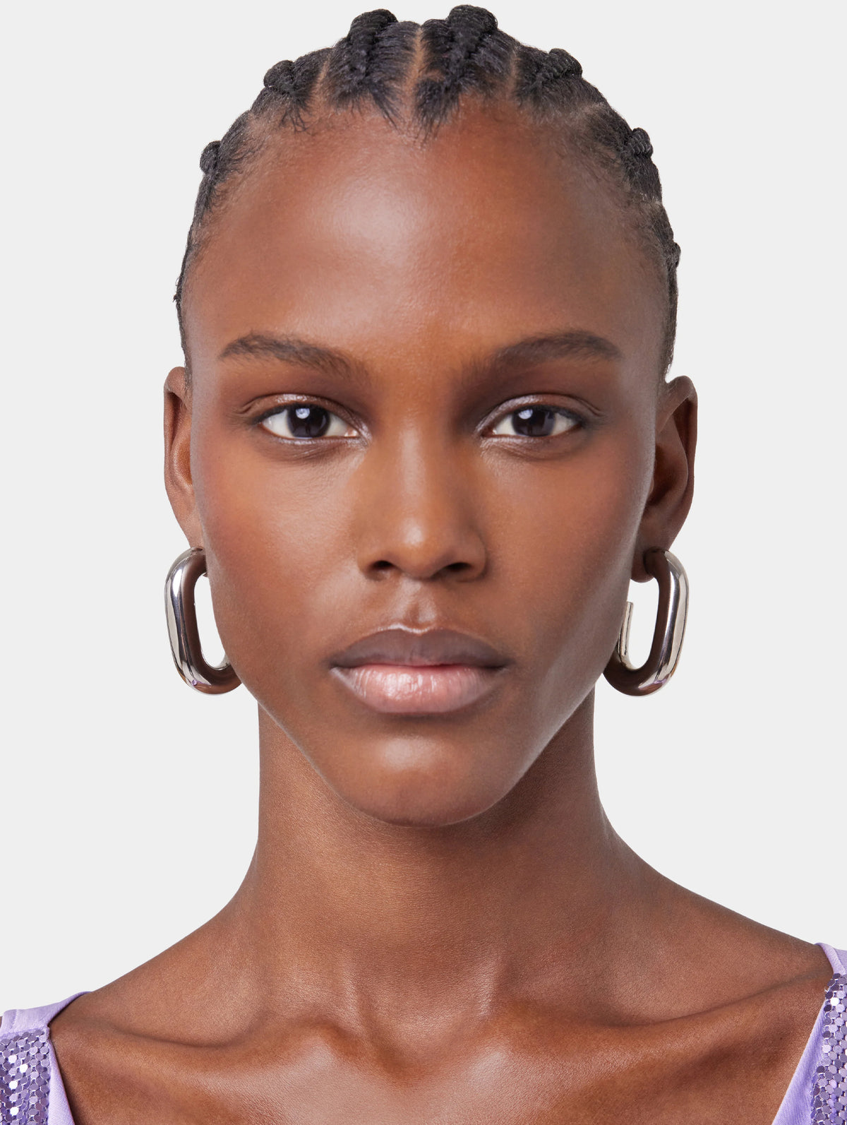 XL Link Earrings in Silver