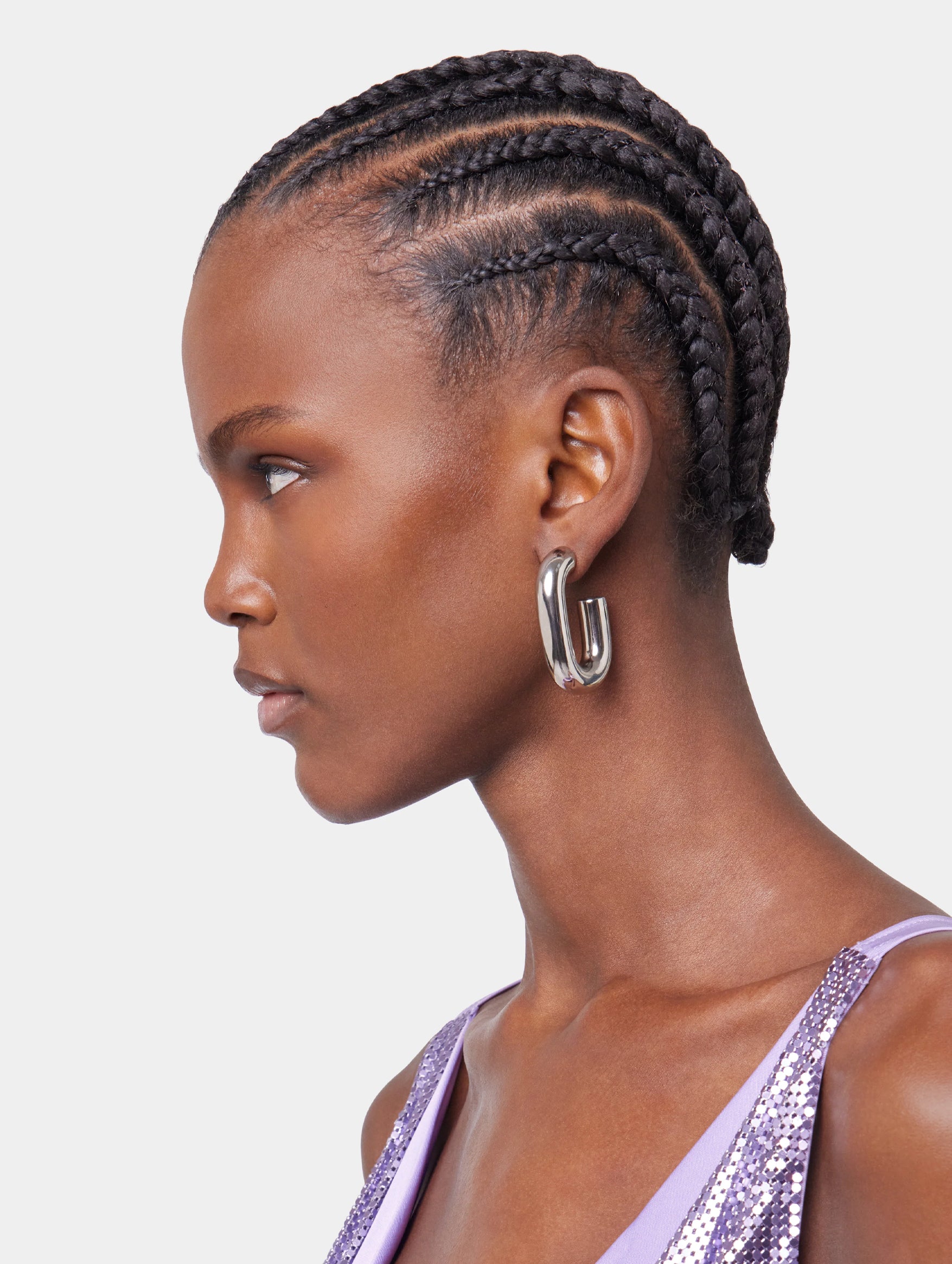 XL Link Earrings in Silver