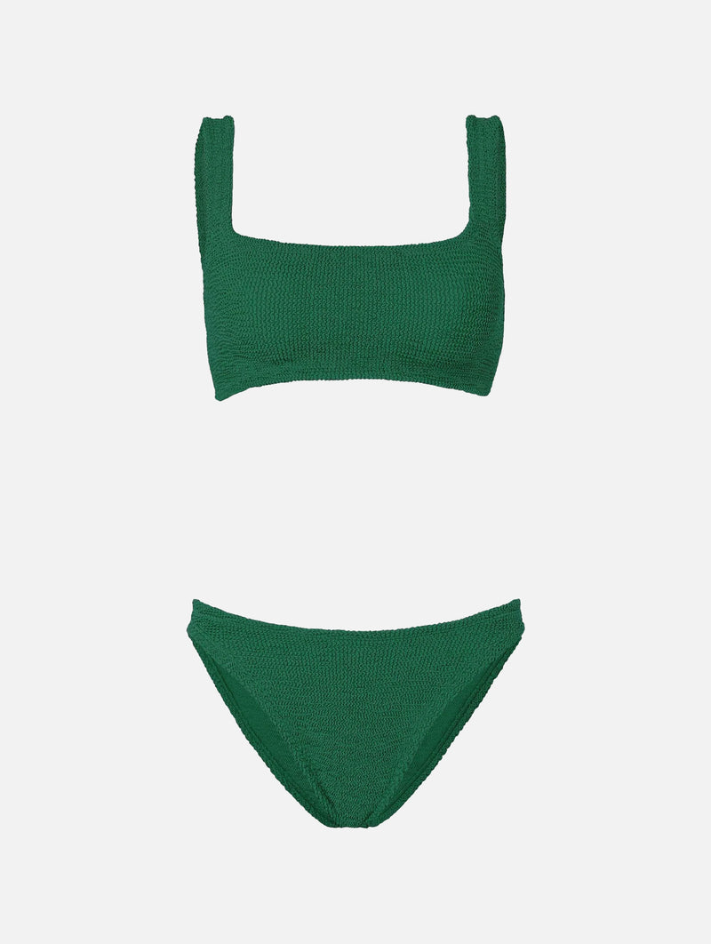 Xandra Bikini in Metallic Forest Green