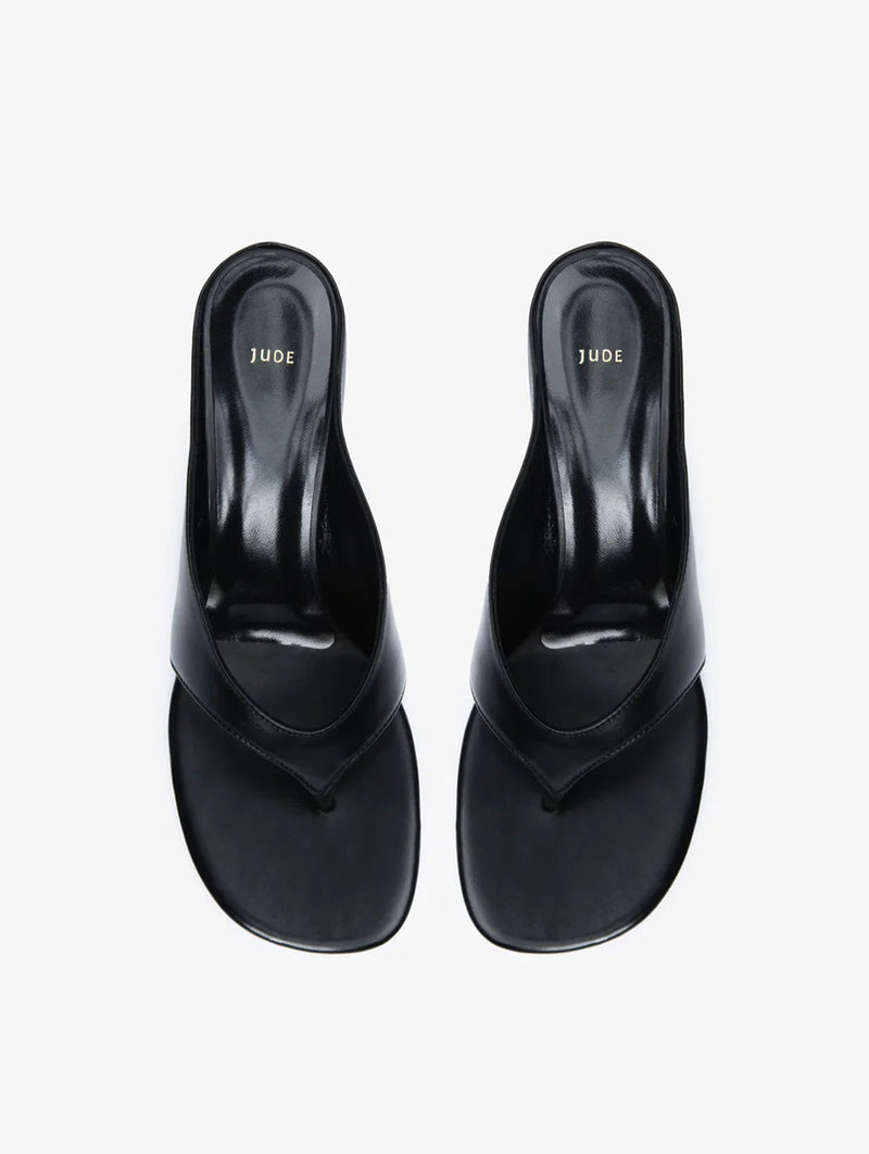 Yaga Wedge Sandal in Black