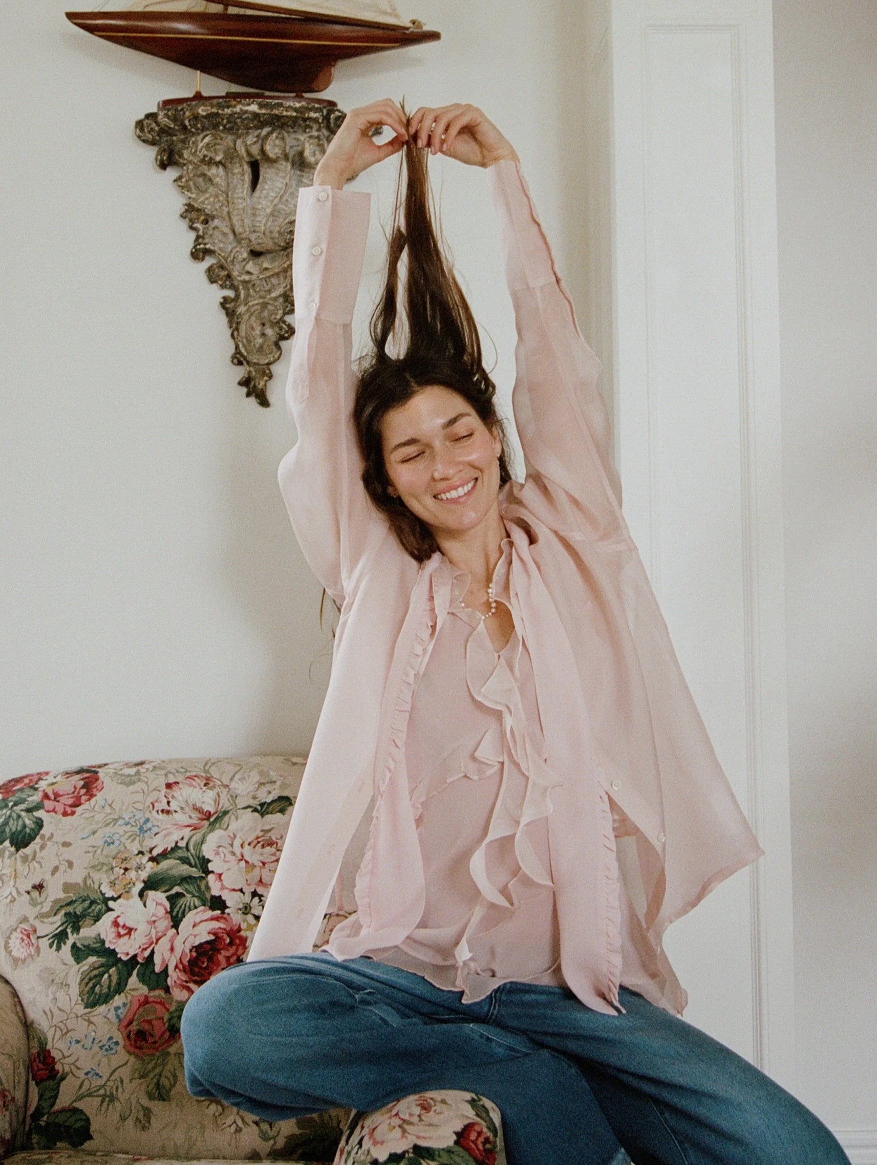 You Remind Me Of a Sunday Shirt in Blush Milk