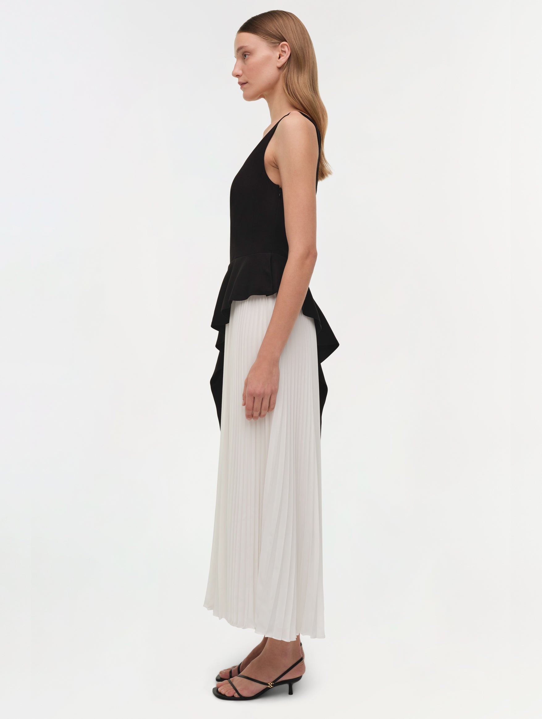 Zayla Midi Dress in Black