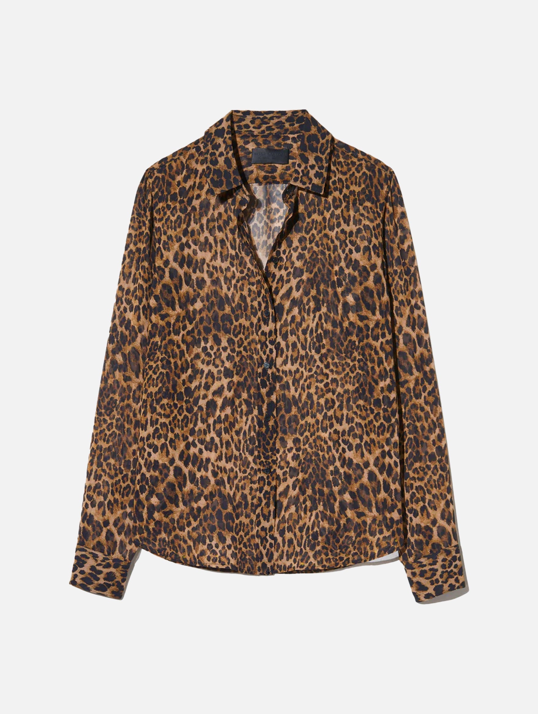 Gaia Slim Shirt in Vintage Leopard