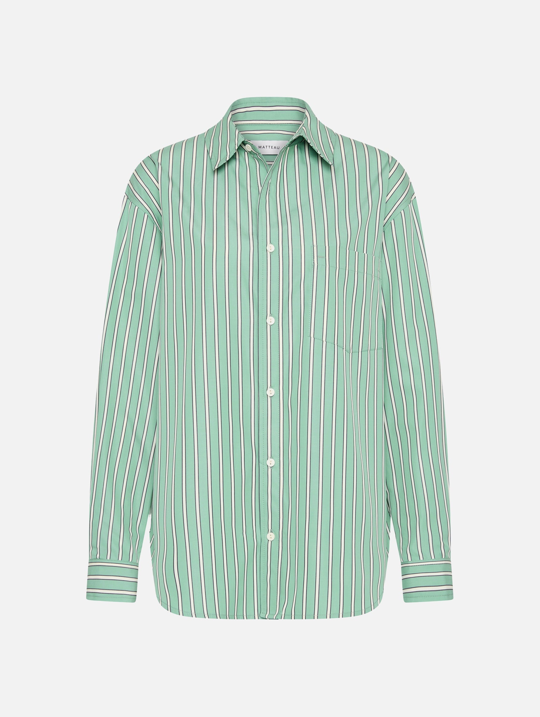 Classic Stripe Shirt in Aegean Stripe