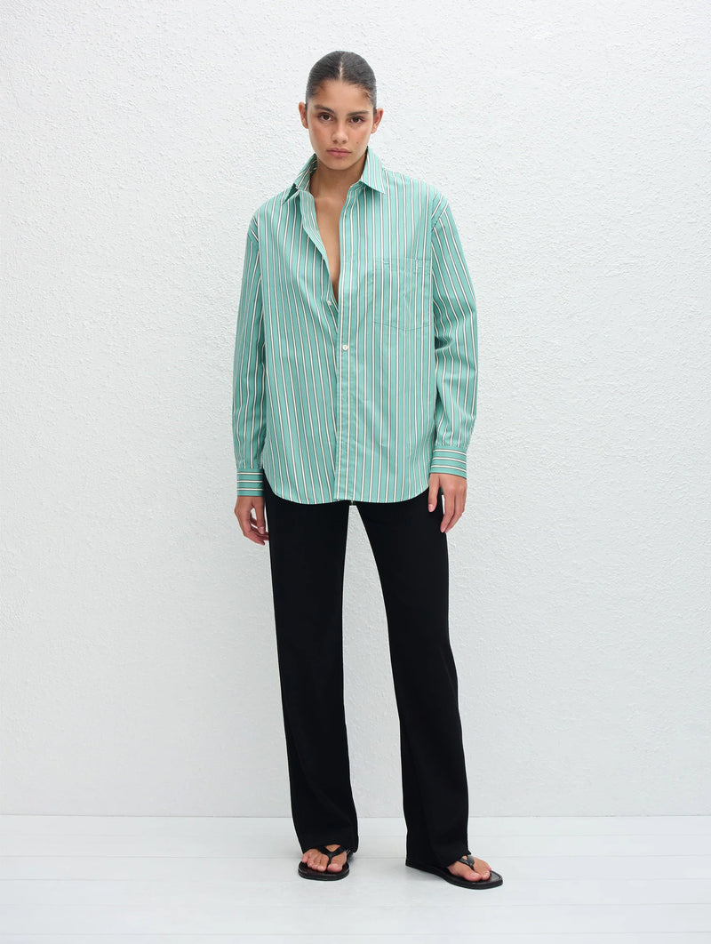 Classic Stripe Shirt in Aegean Stripe