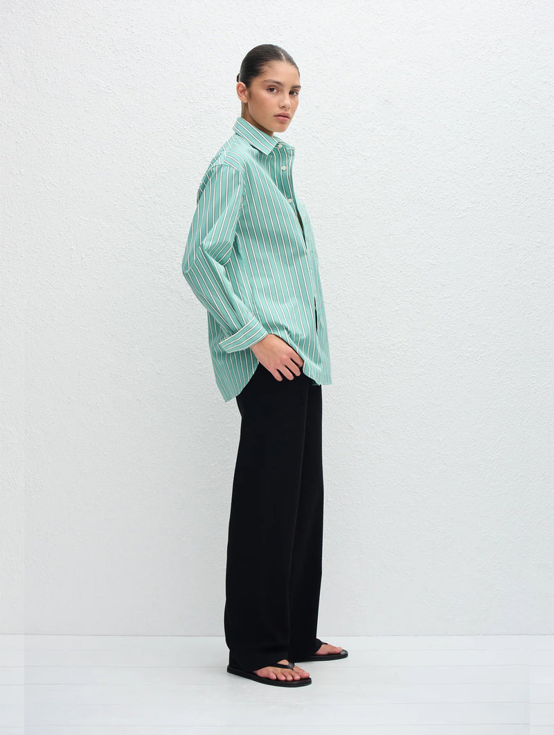 Classic Stripe Shirt in Aegean Stripe