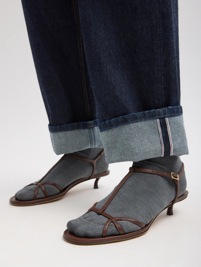 Selvage Denim 5 Pocket Alec Jean in Dark Denim