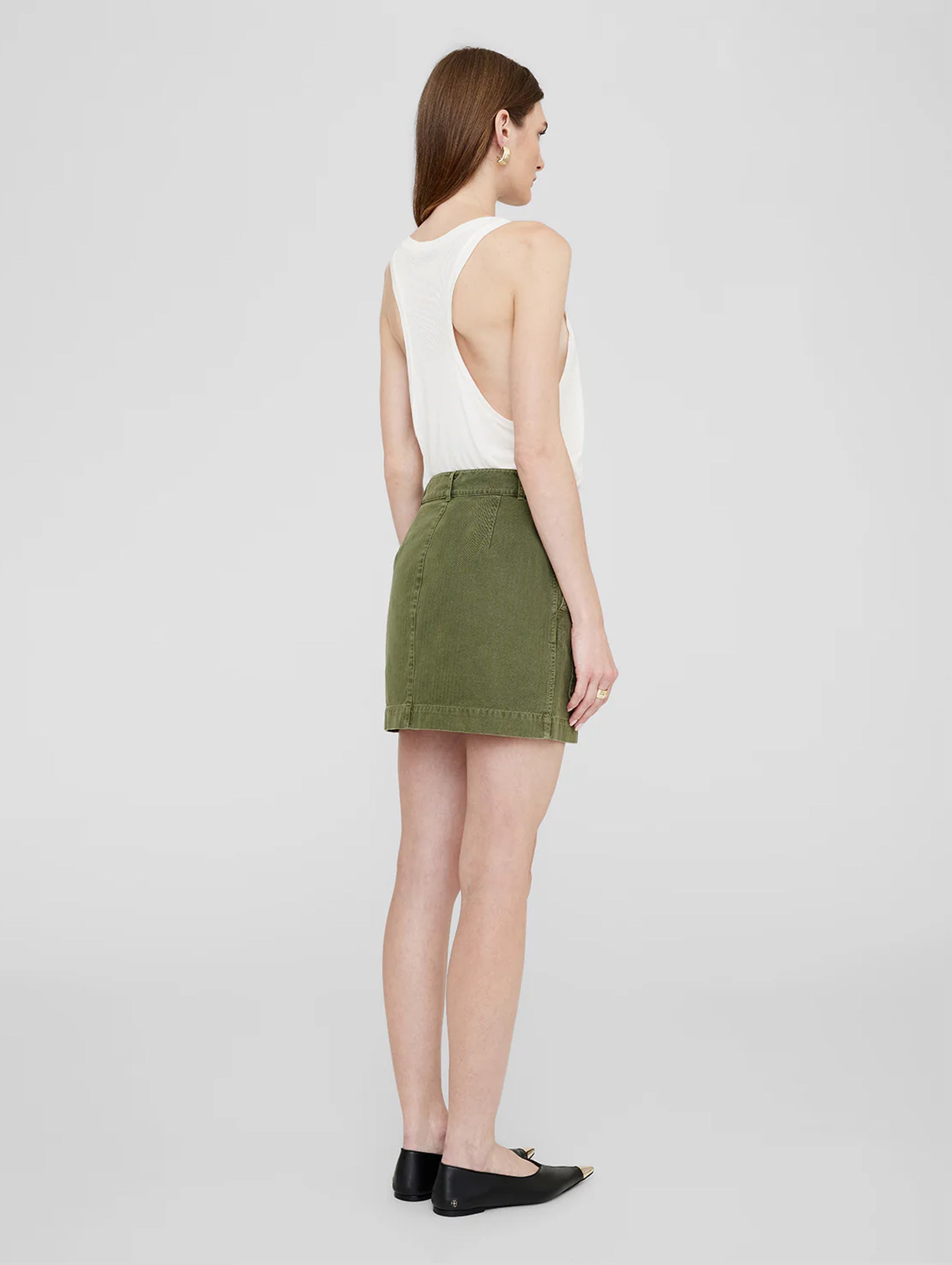 Aliza Skirt in Army Green