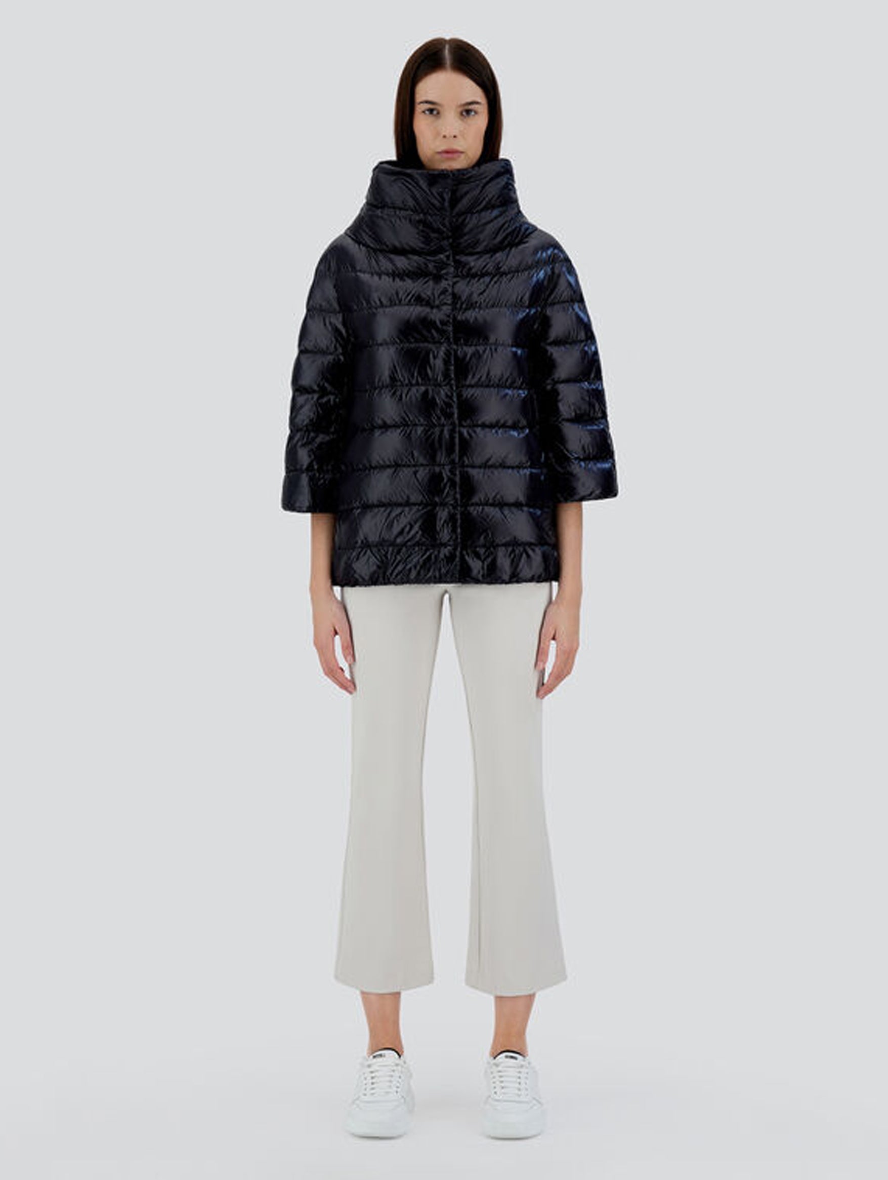 Aminta Ultralight Puffer Jacket in Black