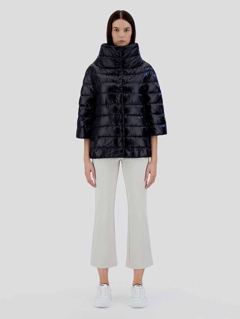 Aminta Ultralight Puffer Jacket in Black
