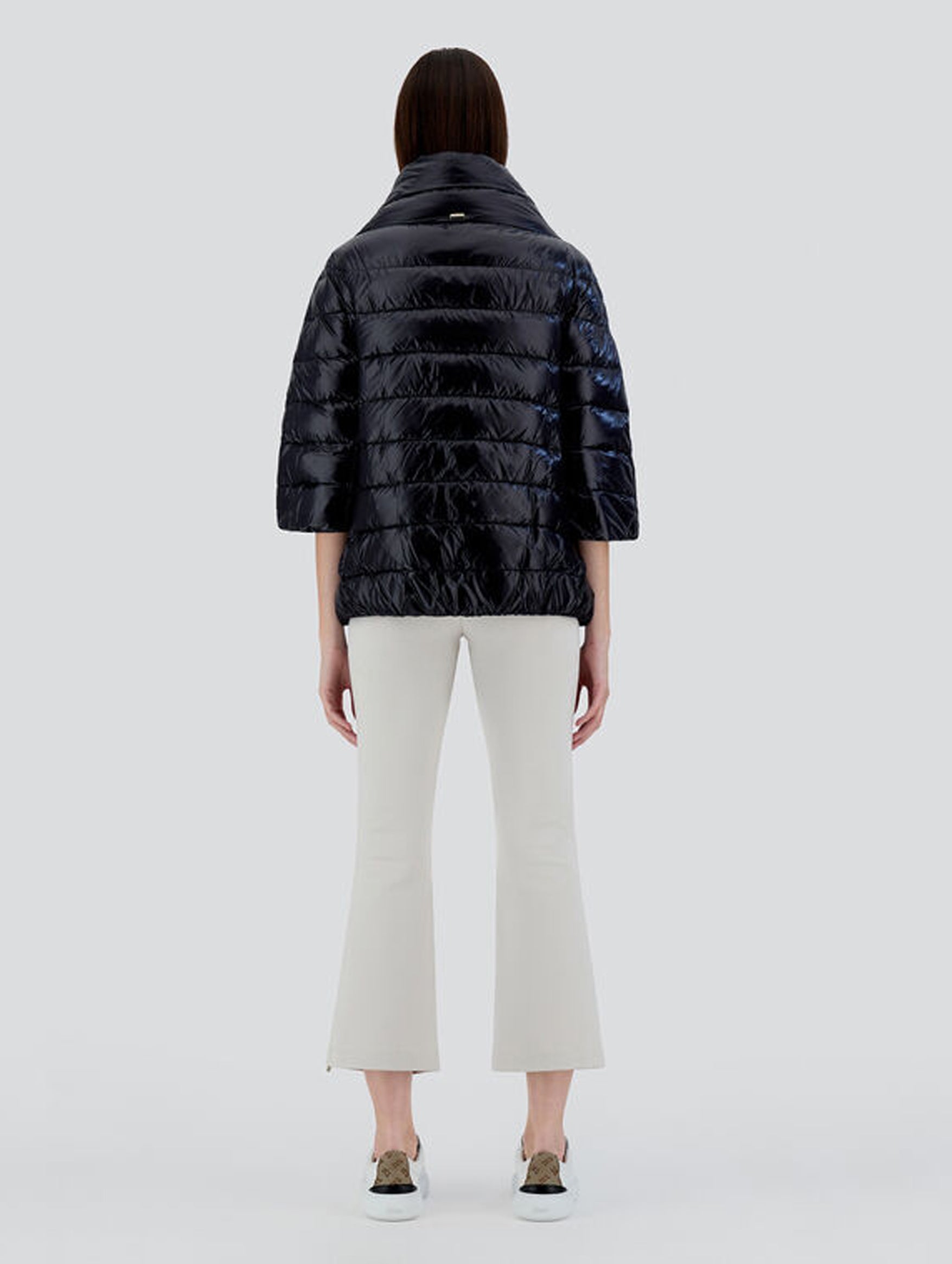 Aminta Ultralight Puffer Jacket in Black
