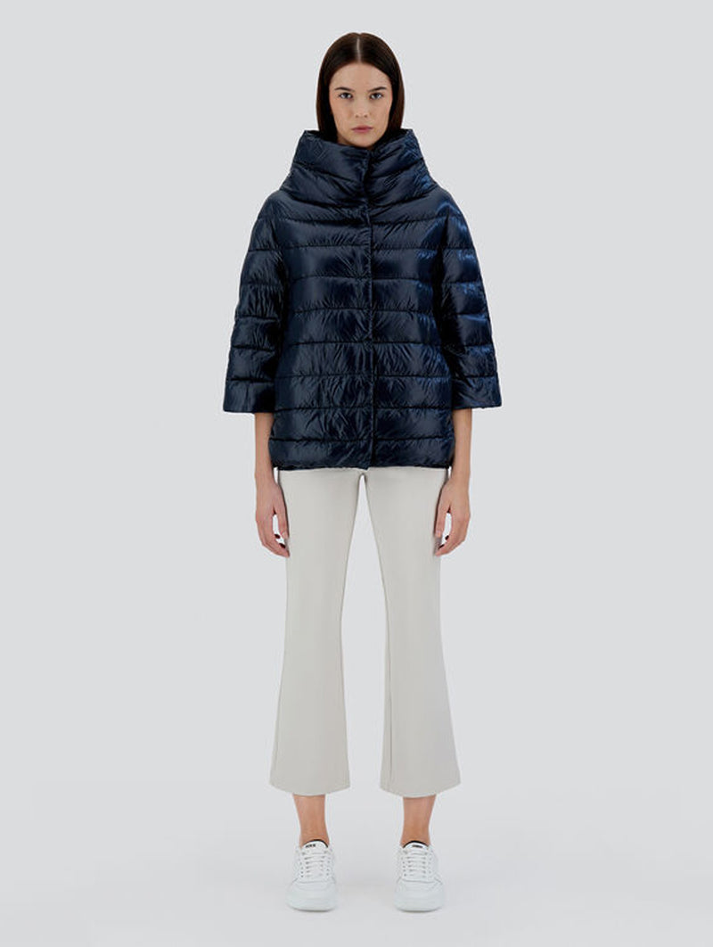 Aminta Ultralight Puffer Jacket in Blue Navy