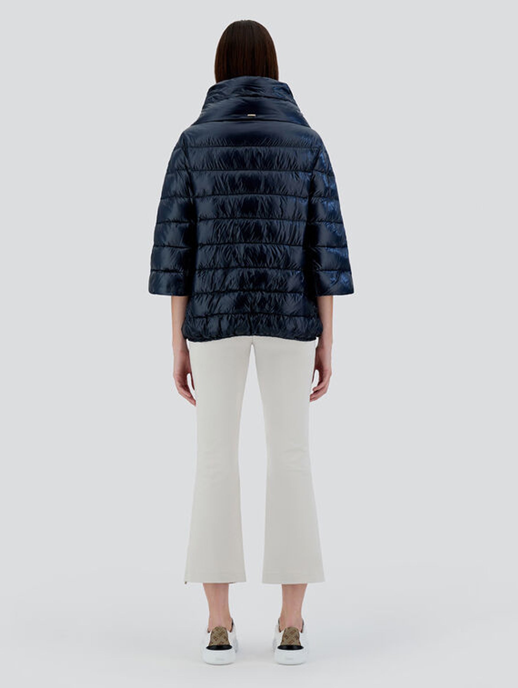 Aminta Ultralight Puffer Jacket in Blue Navy