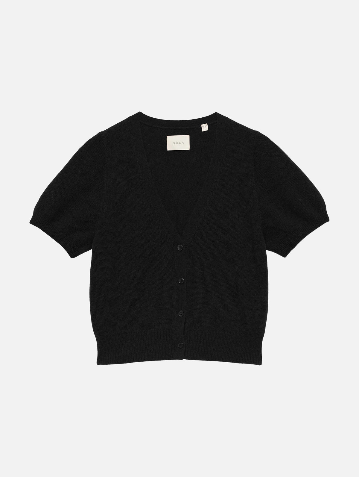 Arella Cashmere Cardigan in Black