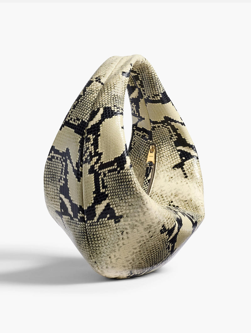 Olivia Hobo Medium in Natural Python