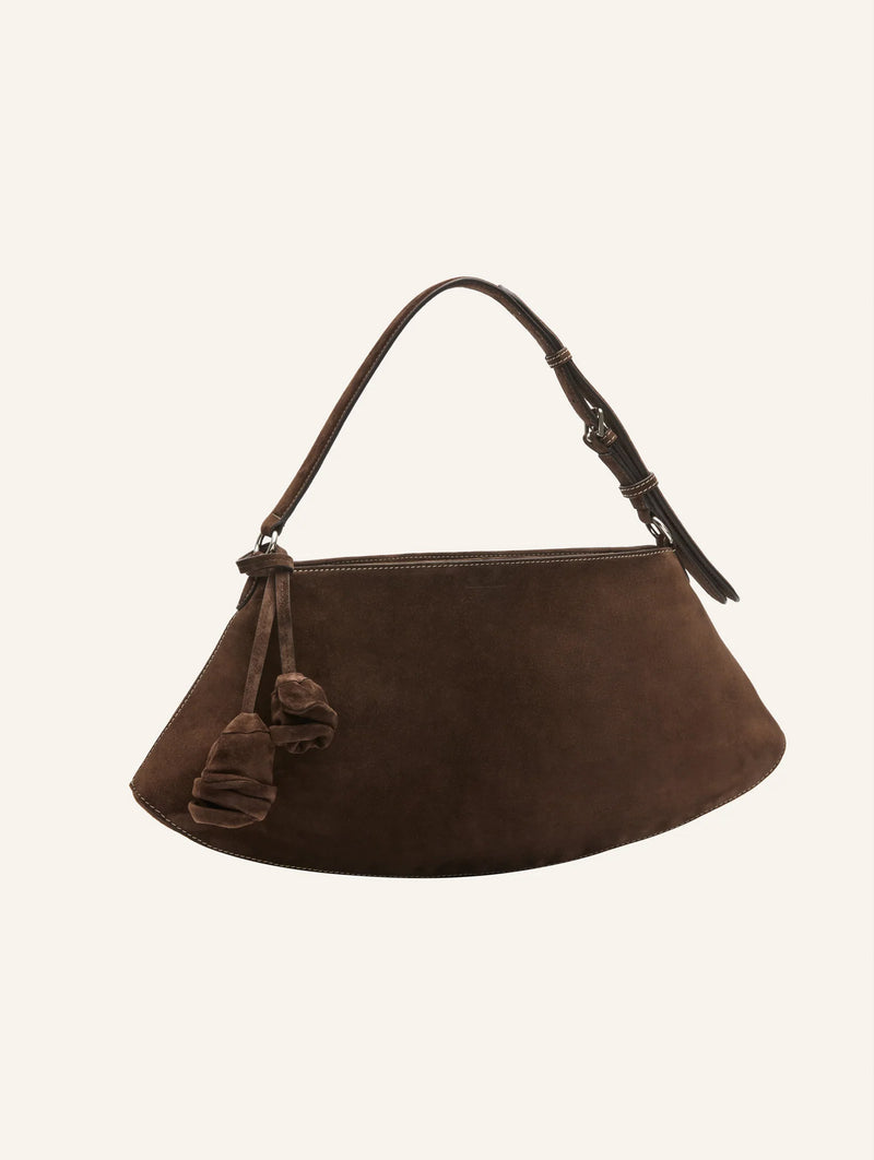 Maya Bag in Brown Suede