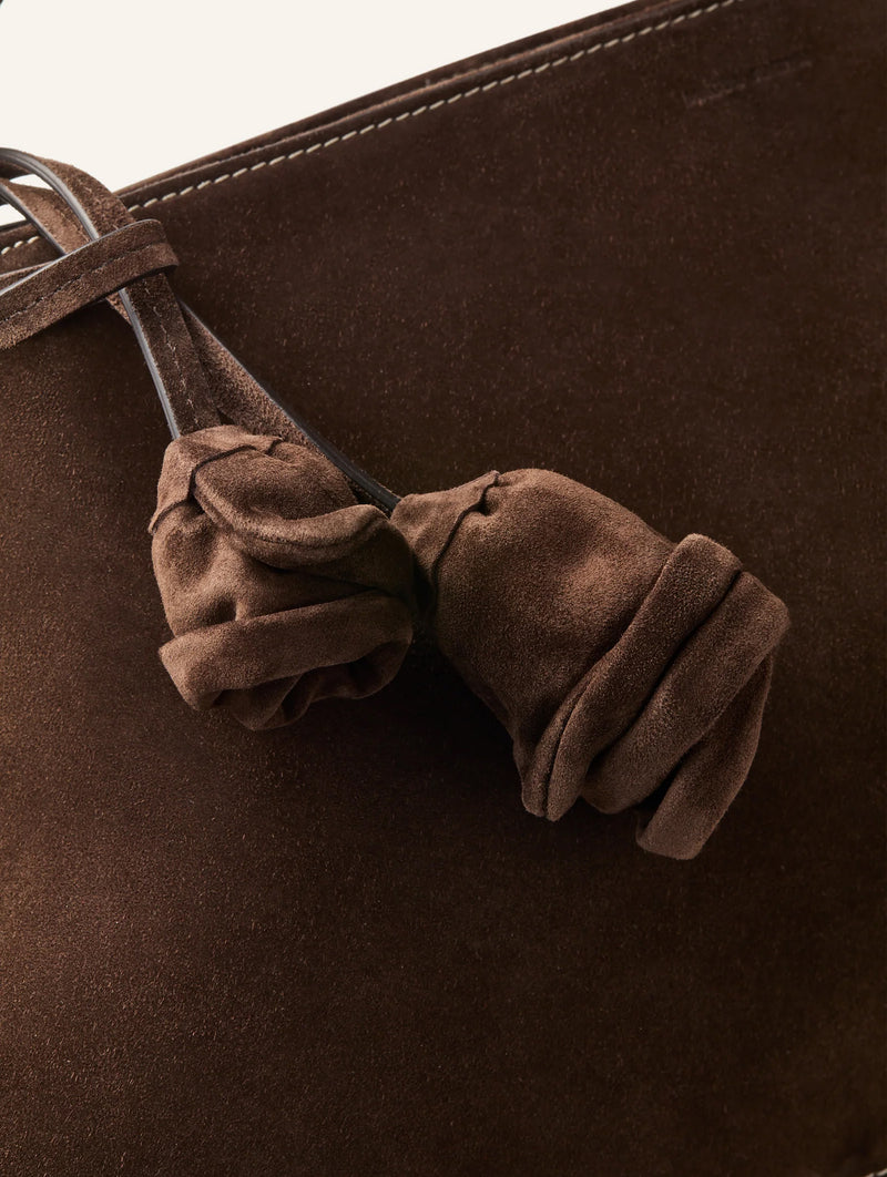 Maya Bag in Brown Suede