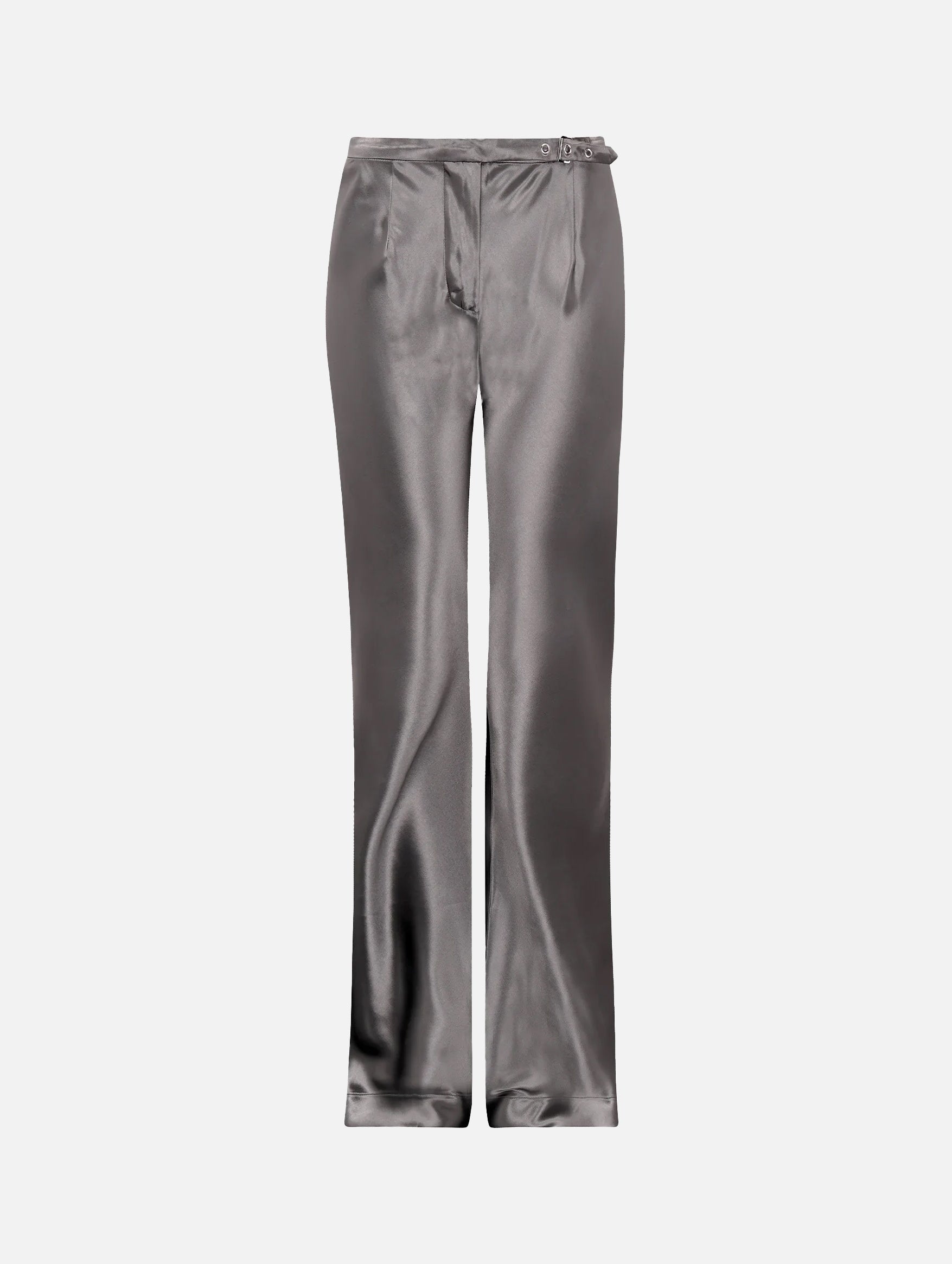 Belted Sleek Pant in Silver