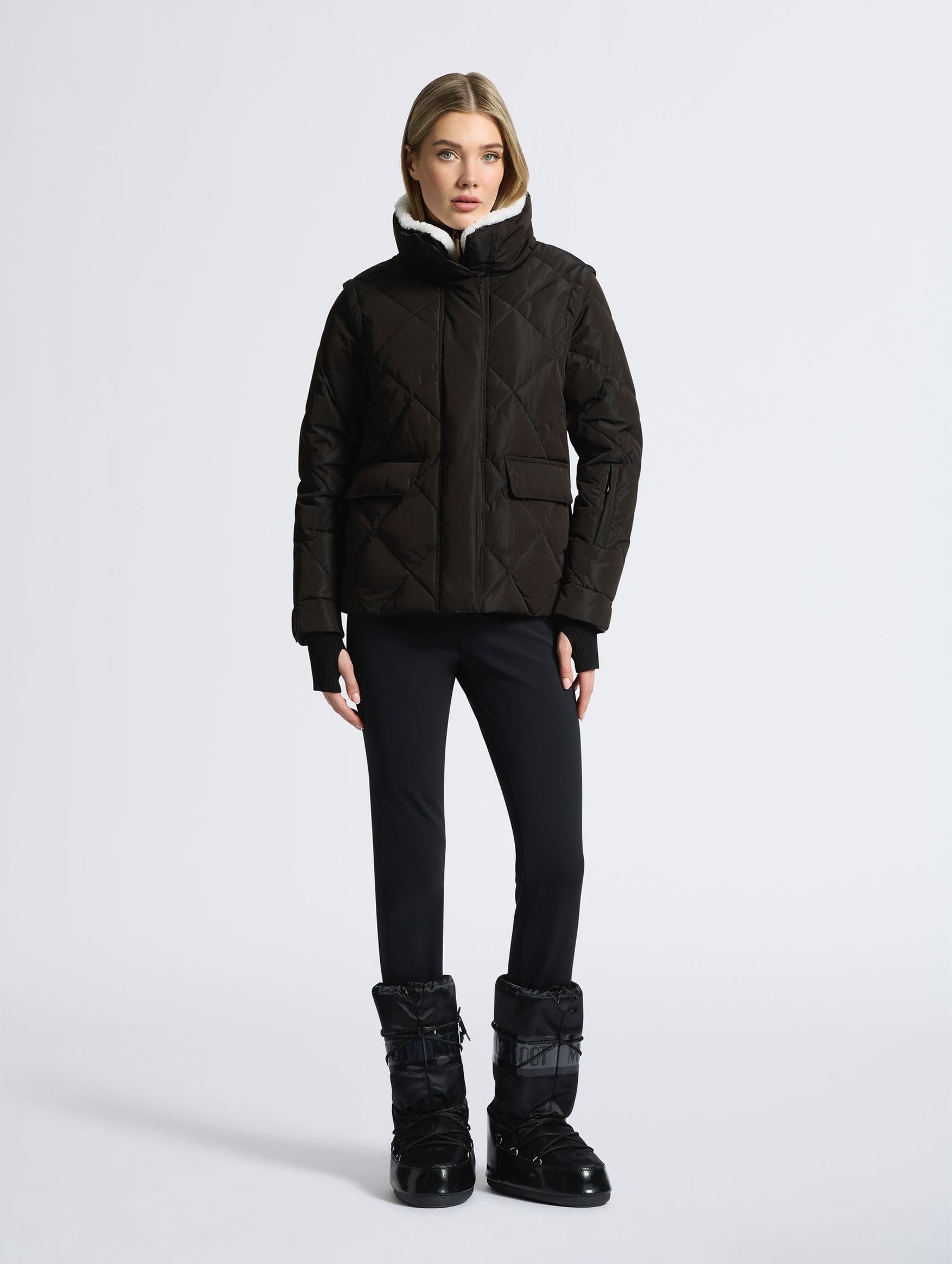 Bettina Ski Jacket in Black