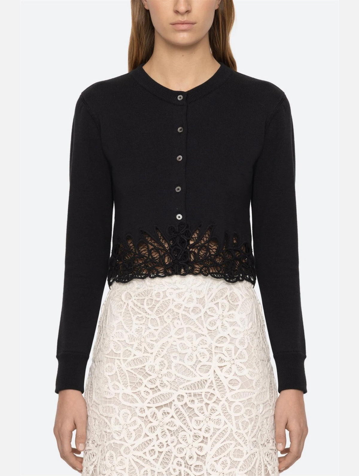 Iyla Soutache Cardigan in Black