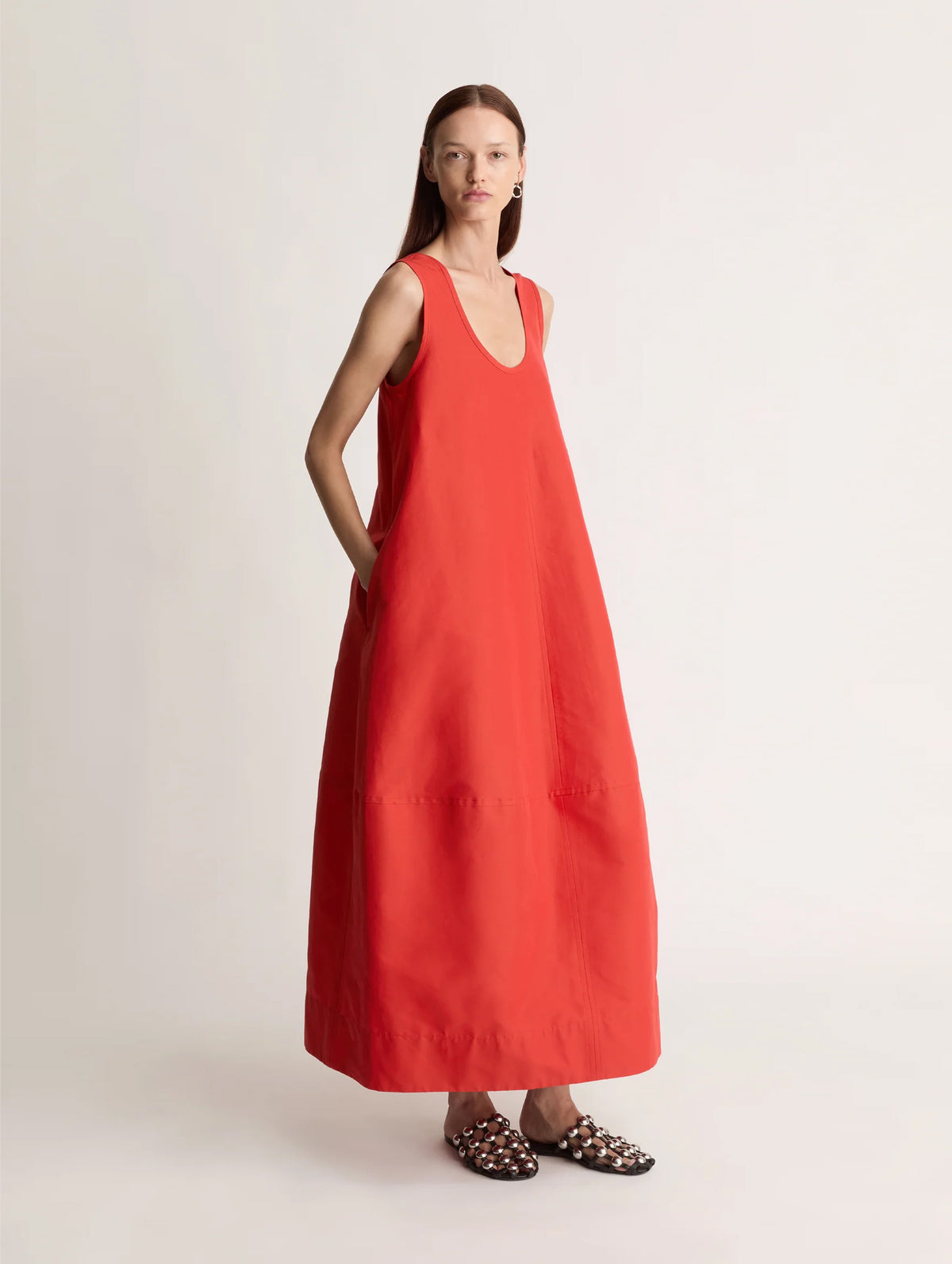 Carmen Dress in Cherry
