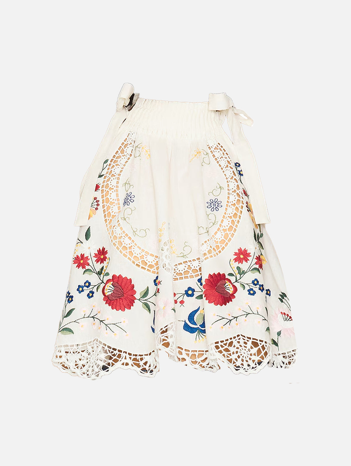 Celia Embroidery Halter Top in Cream