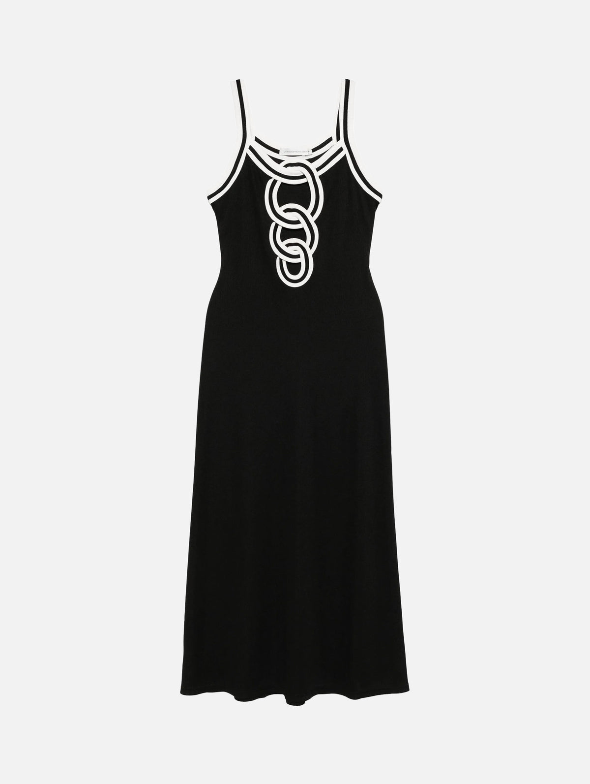 Multi Verner Linked Chain Dress In Black & White