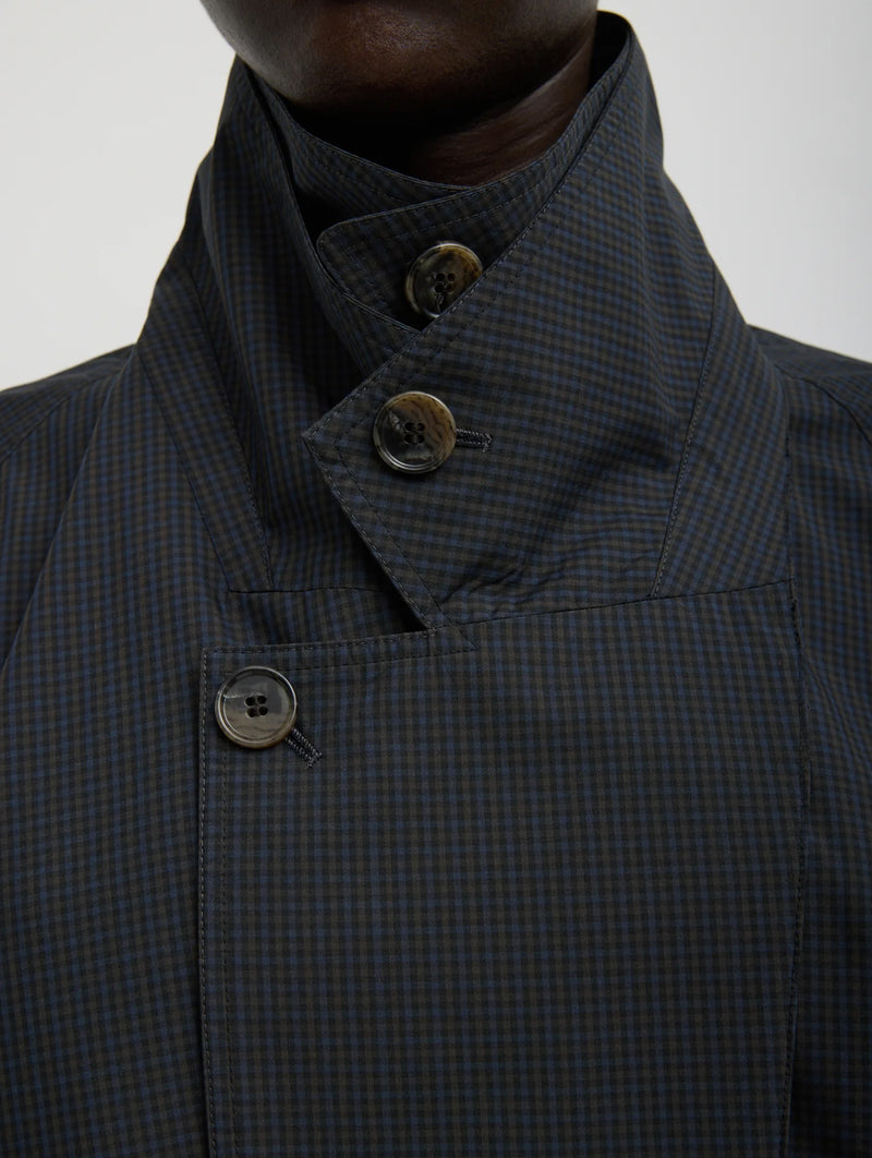 Charles Menswear Trench Anorak in Navy Multi