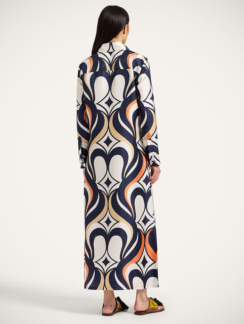 Chemise Swing Dress in Jive Macro