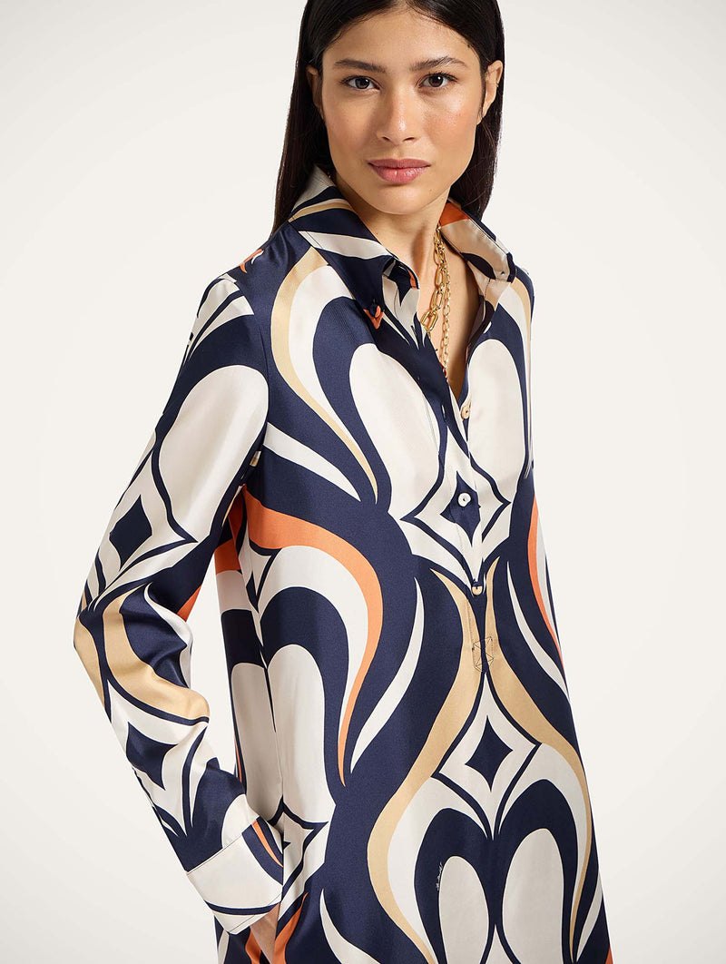 Chemise Swing Dress in Jive Macro