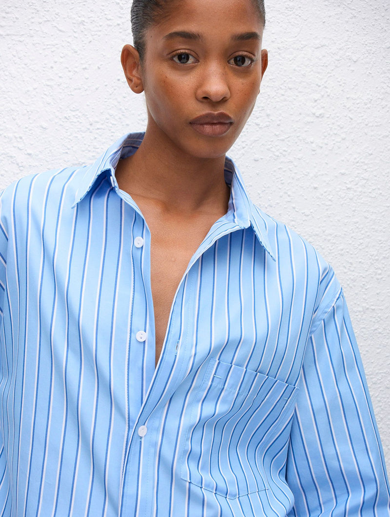 Classic Stripe Shirt in Capri Stripe