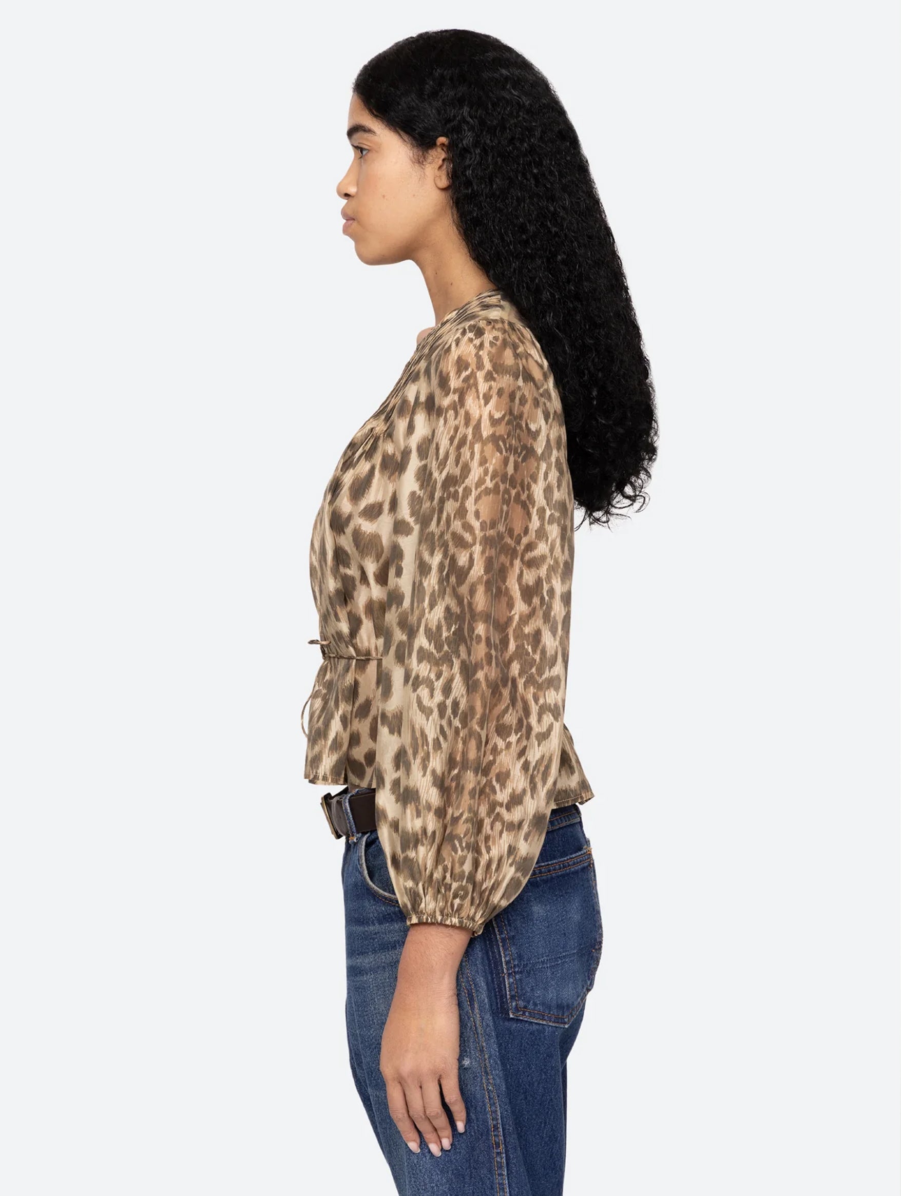 Claude Long Sleeve Top in Cream