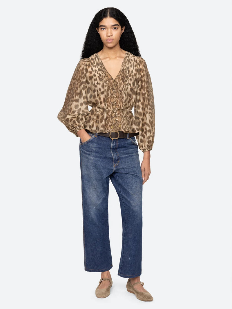 Claude Long Sleeve Top in Cream