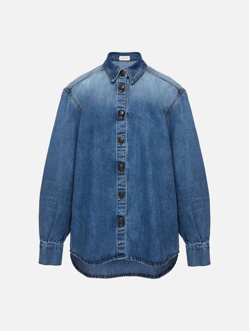 Denim Shirt in Dark Blue