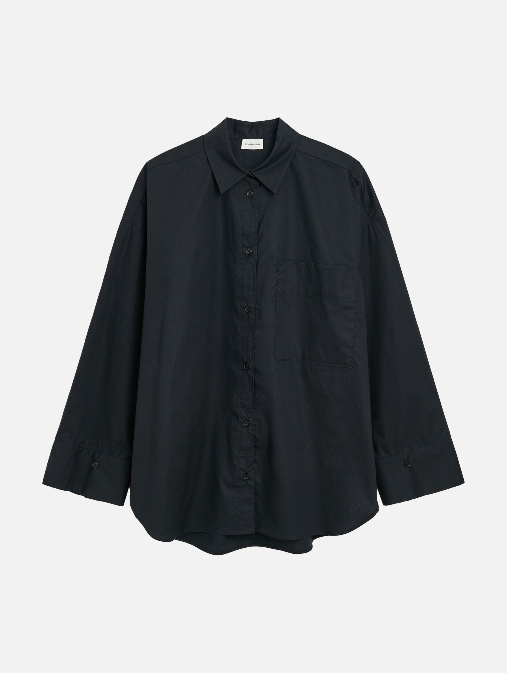 Derris Organic Cotton Shirt in Black