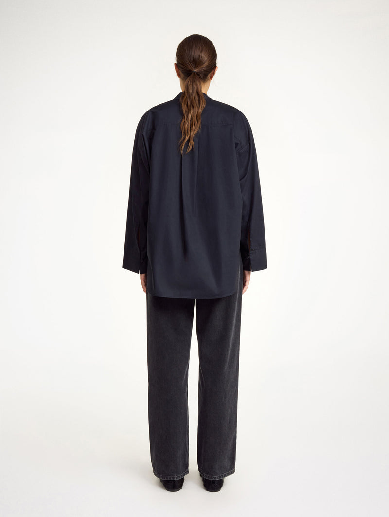 Derris Organic Cotton Shirt in Black