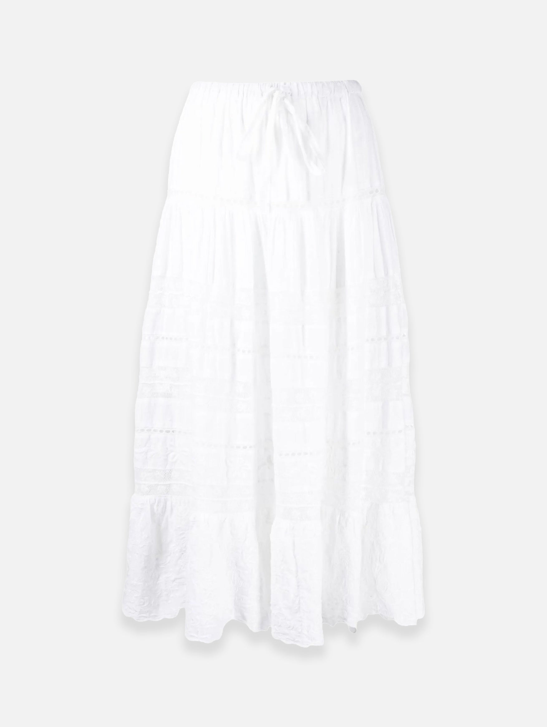 Donna Cotton Skirt in White