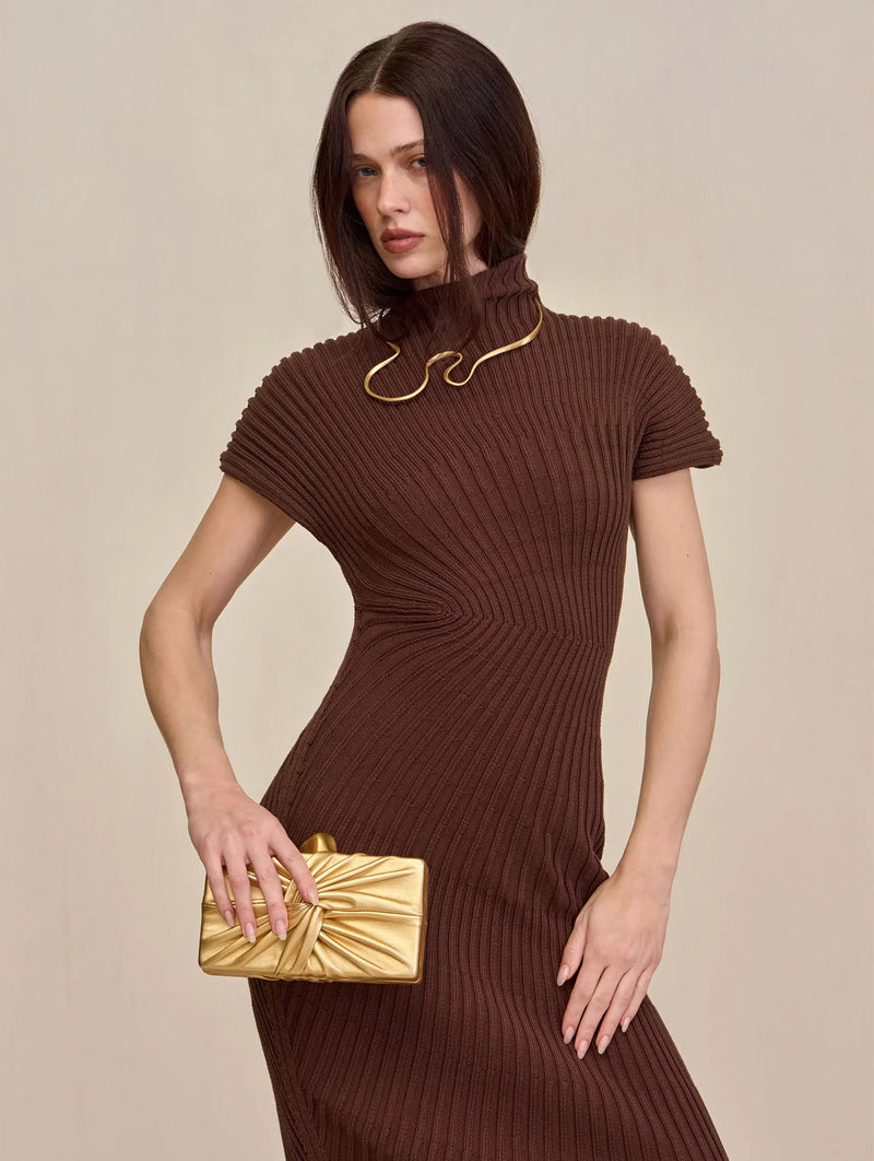 Chrysta Knit Dress in Java