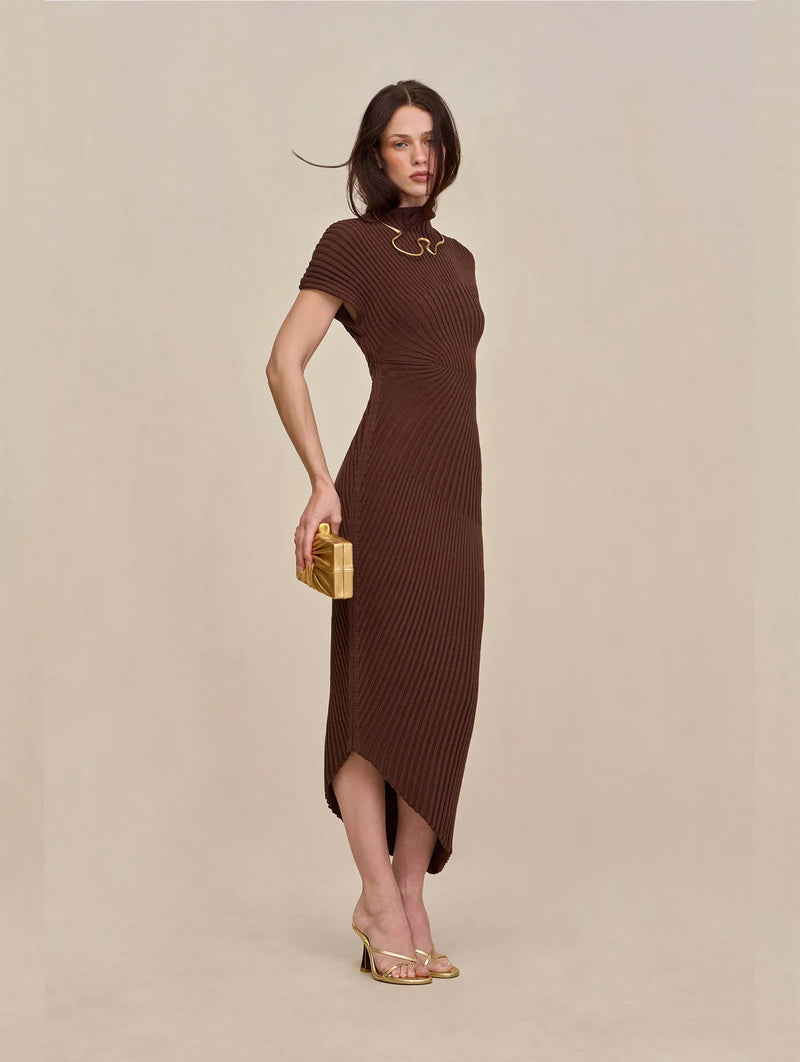 Chrysta Knit Dress in Java