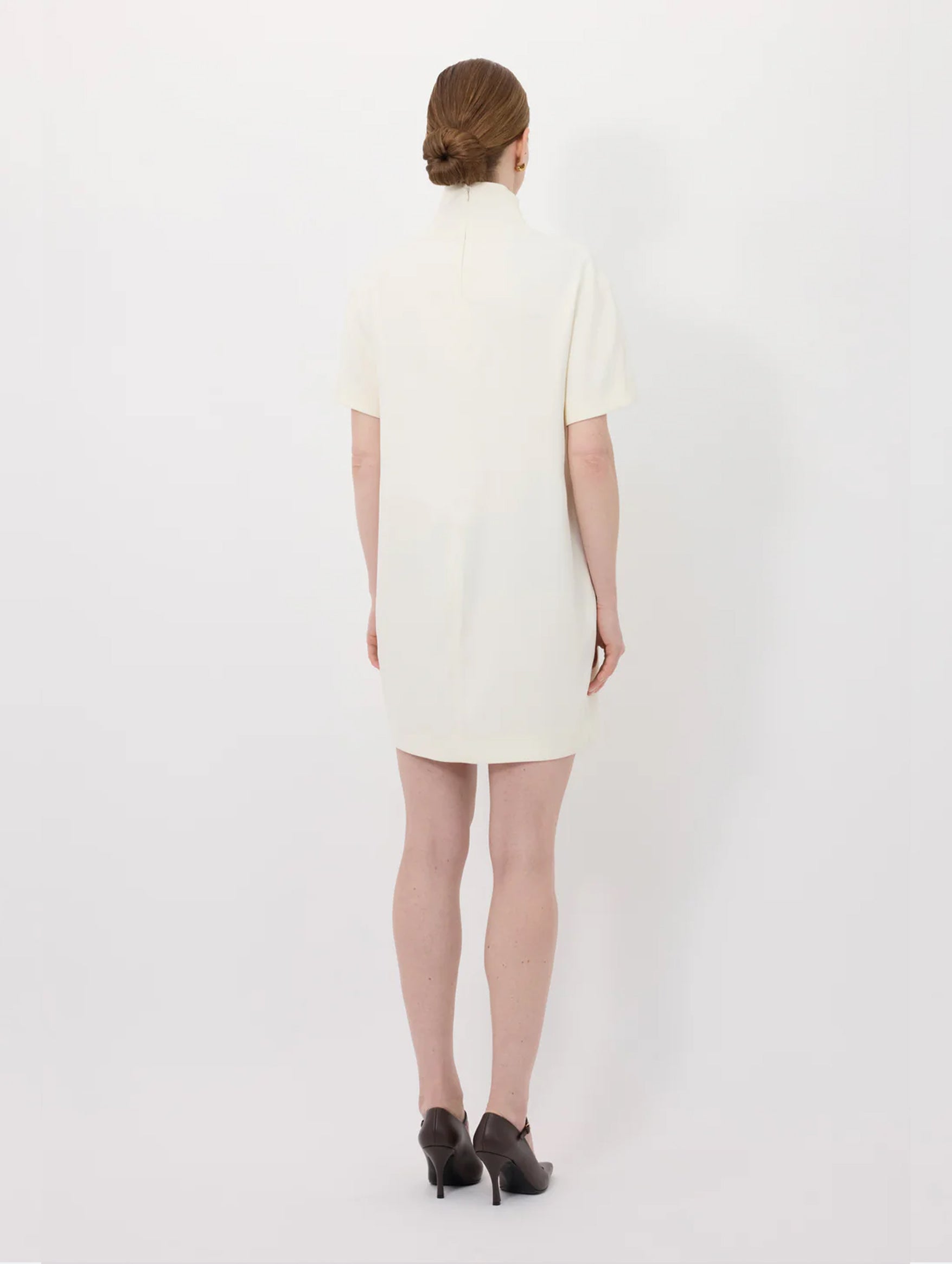 Elton Mini Dress in Ivory