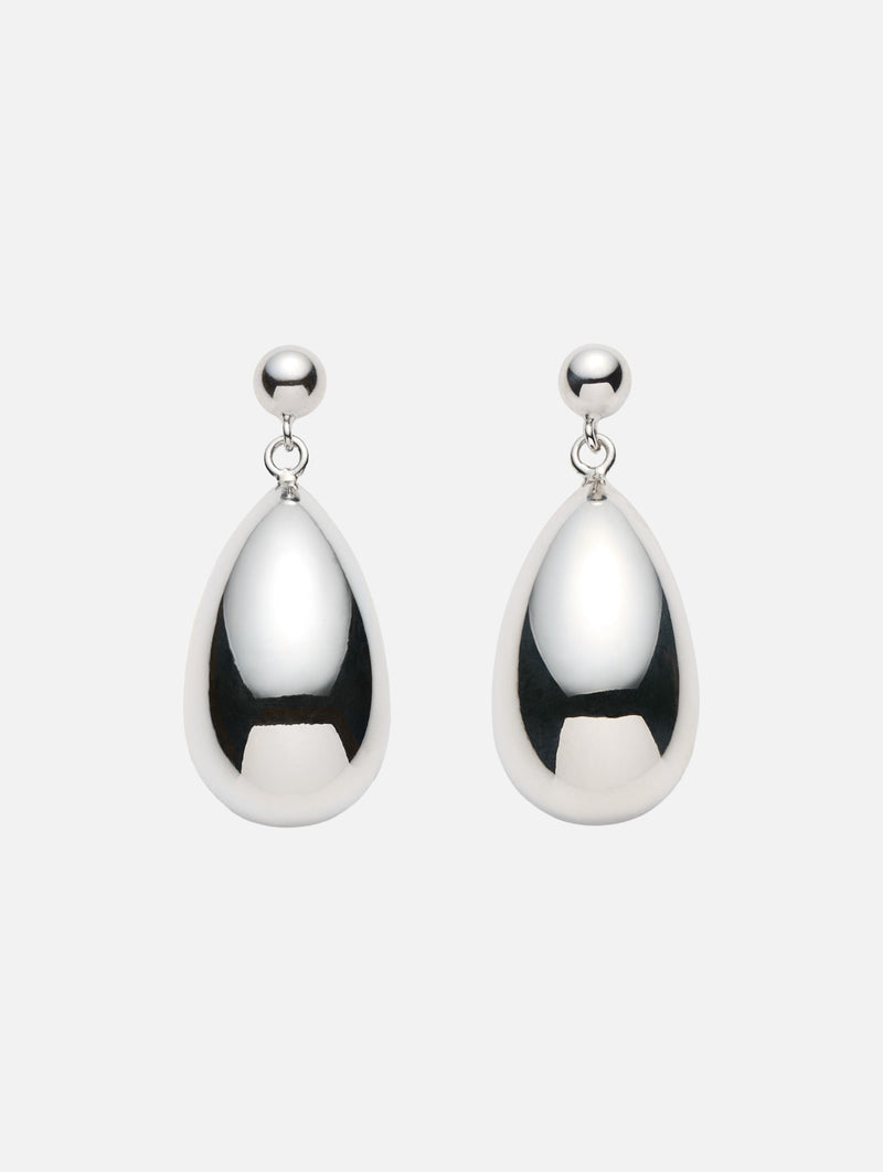 Classic Teardrop Earrings in Silver