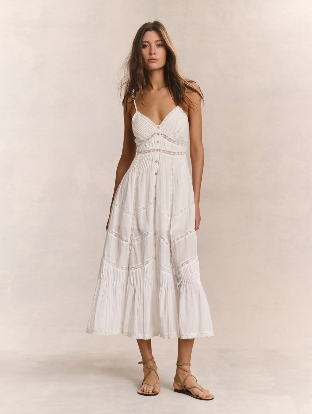 Esilda Cotton Dress in True White
