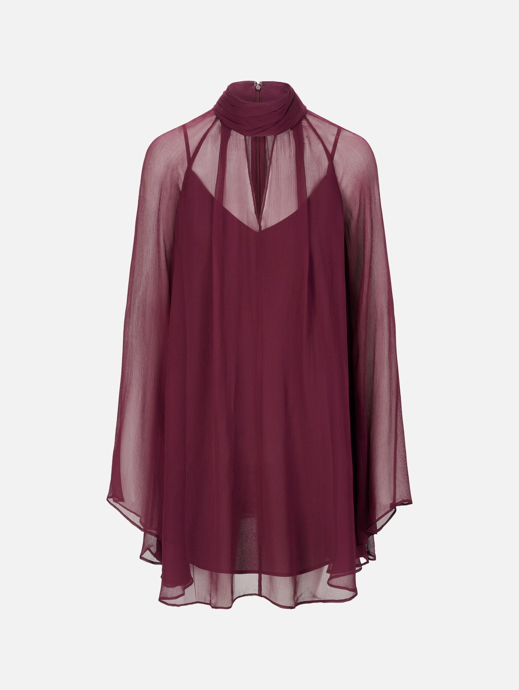 Esther Mini Dress in Syrah